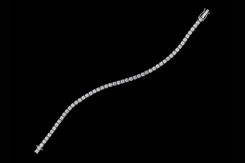 Silver creole hoop earrings