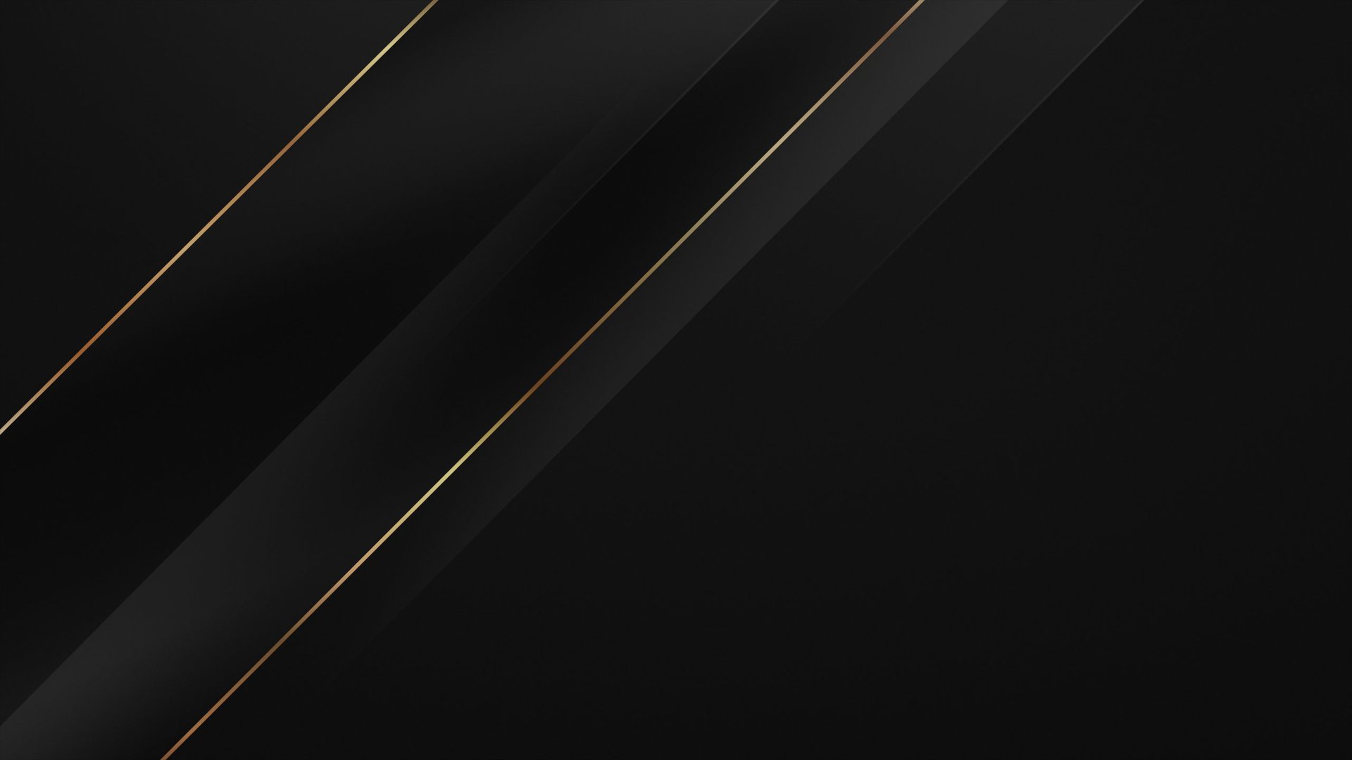 Black glass background with golden geometric lines, elegant luxury layout